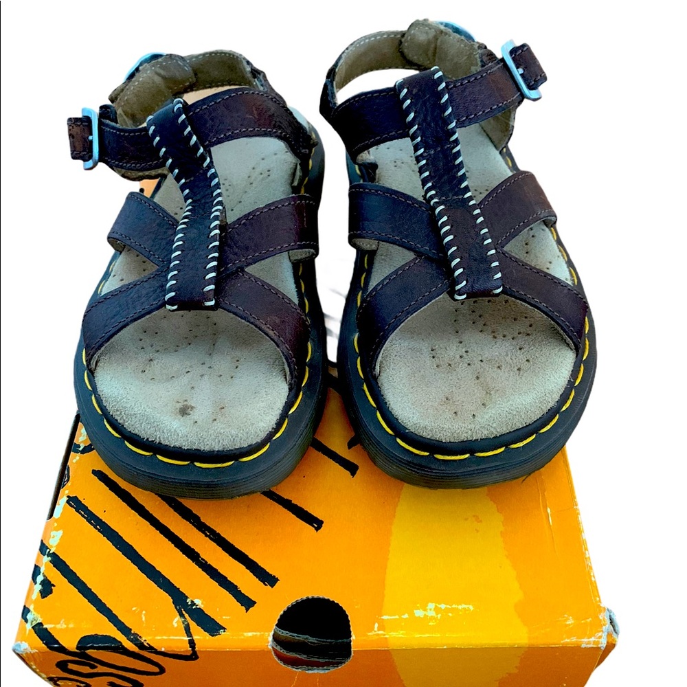 Dr martens brown platform sandals